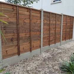 img Clôture bois et béton